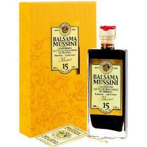 Mussini 15 Year Balsmic Condiment, Mussini, 3.38 Ounce Glass Bottle 
