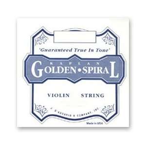  Kaplan Golden Spiral Violin E String, 4/4 Size   Thick 