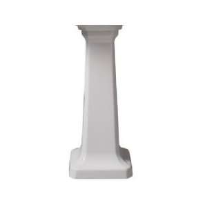   21010 00.001 Lutezia Fire Clay Pedestal Only, Less Sink Top, White