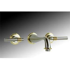   3002WB WB Weathered Brass Bathroom Sink Faucets Wall mount Lav Faucet