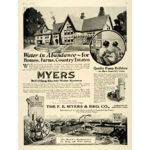  1925 Ad F. E. Myers Self Oiling Home Water System Pumps 
