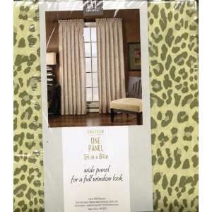   Leopard in Green Window Curtain Panel 54 X 84 