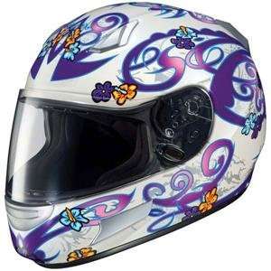  HJC Womens CL SP Lola Helmet   2X Small/White/Purple 