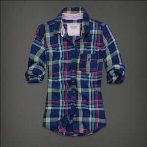  Abercrombie & Fitch Womens Plaid Shirts 
