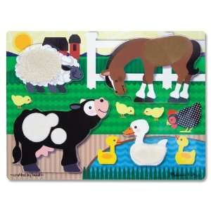   Melissa And Doug Tactile Touch & Learn Puzzle   Farm