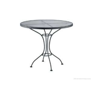  Woodard Wrought Iron 36 Round Bistro Patio Table Obscure 