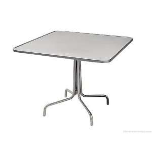 Woodard Brio Wrought Iron 36 Square Solid Top Metal Patio Bistro Table 